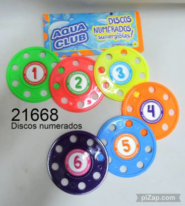 Imagen de DISCOS NUMERADOS SUMERGIBLES X6 1.24